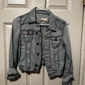 croped jean jacket